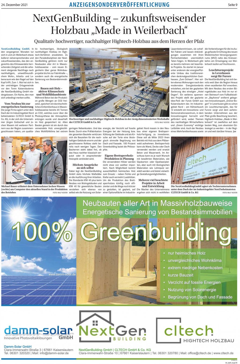 Zeitungsausress WOCHENBLATT Kaiserslautern